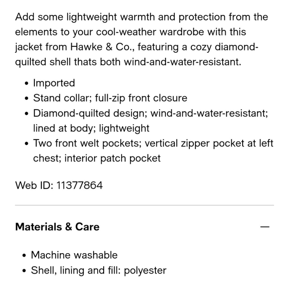 New With tags Hawk XXL men's coat from Macy's - Picture 3 of 5